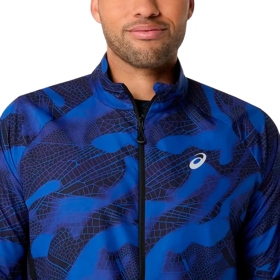 Imagen 2 de 7 de Campera Asics Road Lite-Show Packable-AZUL/MARINO