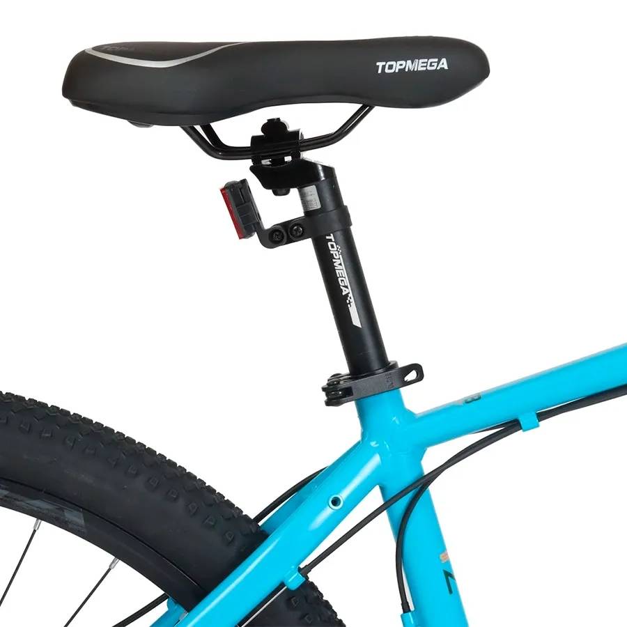 Imagen 3 de 8 de TopMega Mountain Bike Sunshine Aluminio R29 21vel-CELESTE