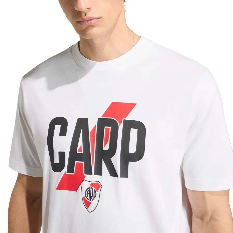 Imagen 3 de 5 de Remera adidas Graphic River Plate-BLANCO/ROJO