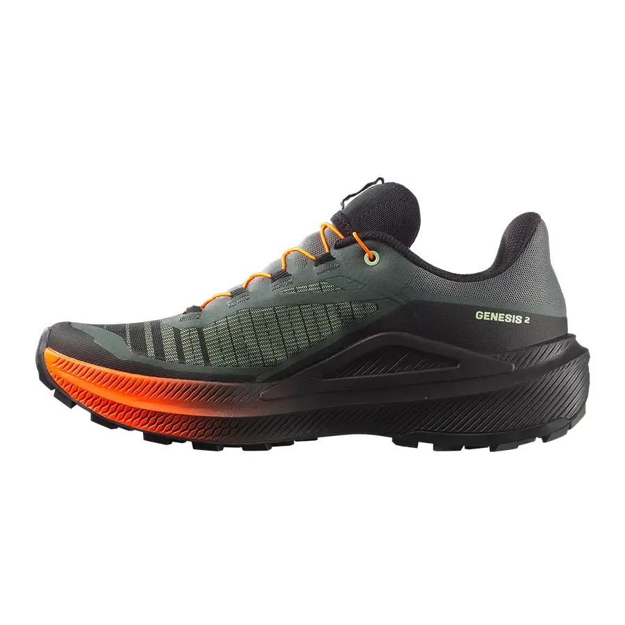 Imagen 2 de 6 de Zapatillas Salomon Genesis 2-NEGRO/VERDE/NARANJA