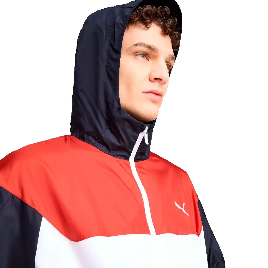Imagen 4 de 6 de Campera Puma Essentials Relaxed Windbreaker-BLANCO/AZUL MARINO/ROJO