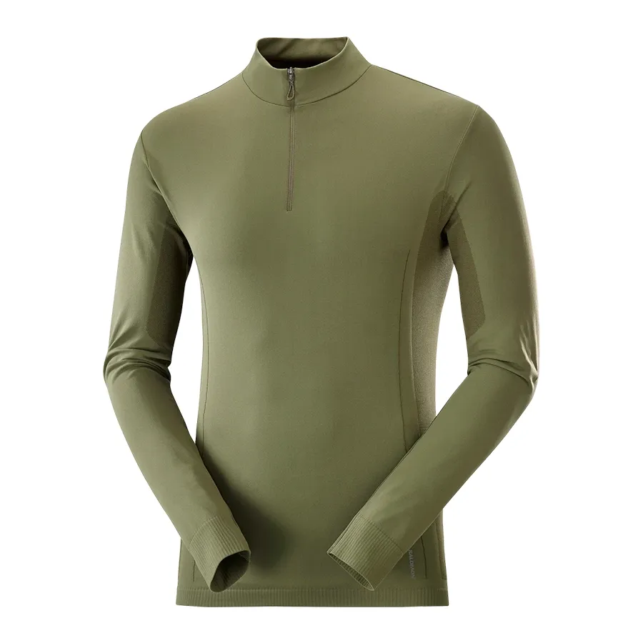 Imagen 0 de 3 de Buzo Salomon Explore Seamless Hz-VERDE OLIVA