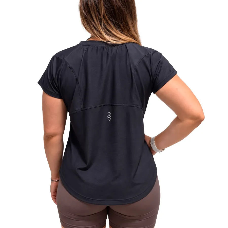 Imagen 1 de 3 de Remera Kamp M/Entera 26-NEGRO