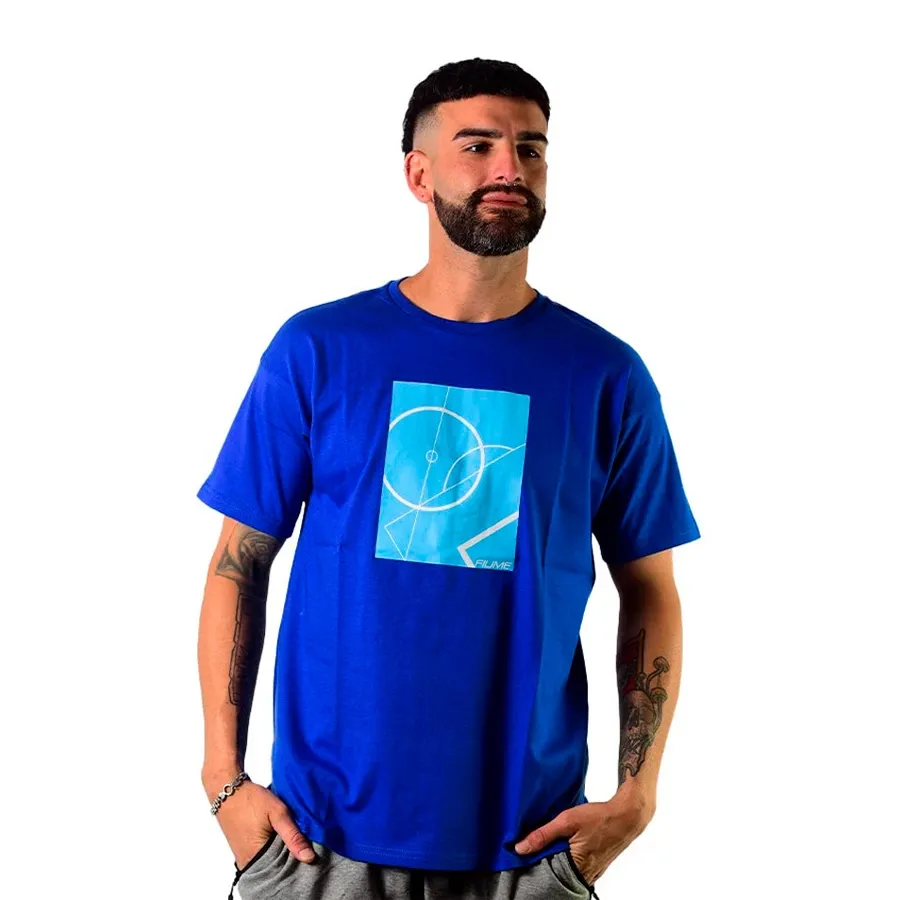 Imagen 0 de 2 de Remera Fiume Sport Politano-AZUL/CELESTE