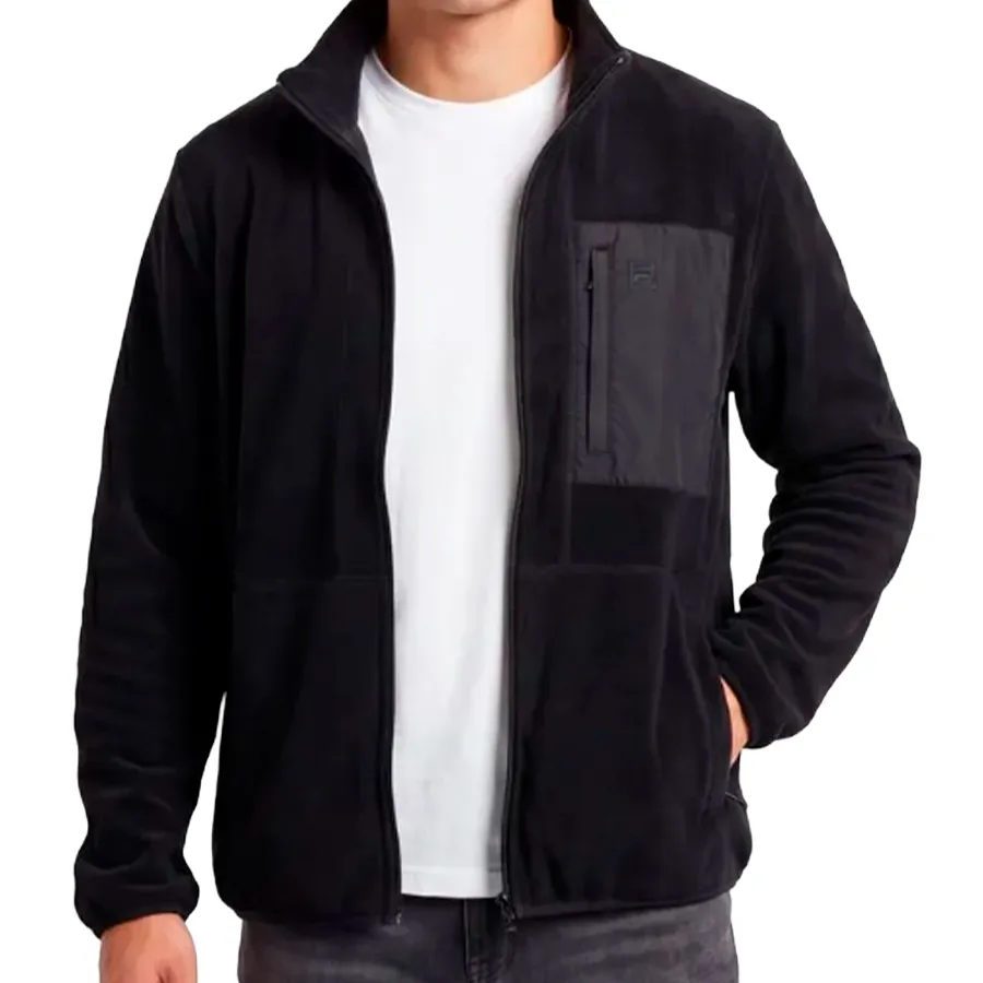 Imagen 2 de 6 de Campera Fila Microfleece Core Classic-NEGRO