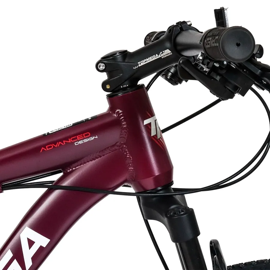 Imagen 2 de 8 de TopMega Mountain Bike Sunshine Aluminio R29 21vel-CORAL/VIOLETA