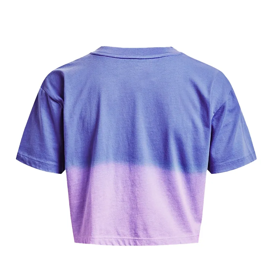 Imagen 1 de 3 de Remera Under Armour Dip Dye Crop-LILA/CELESTE