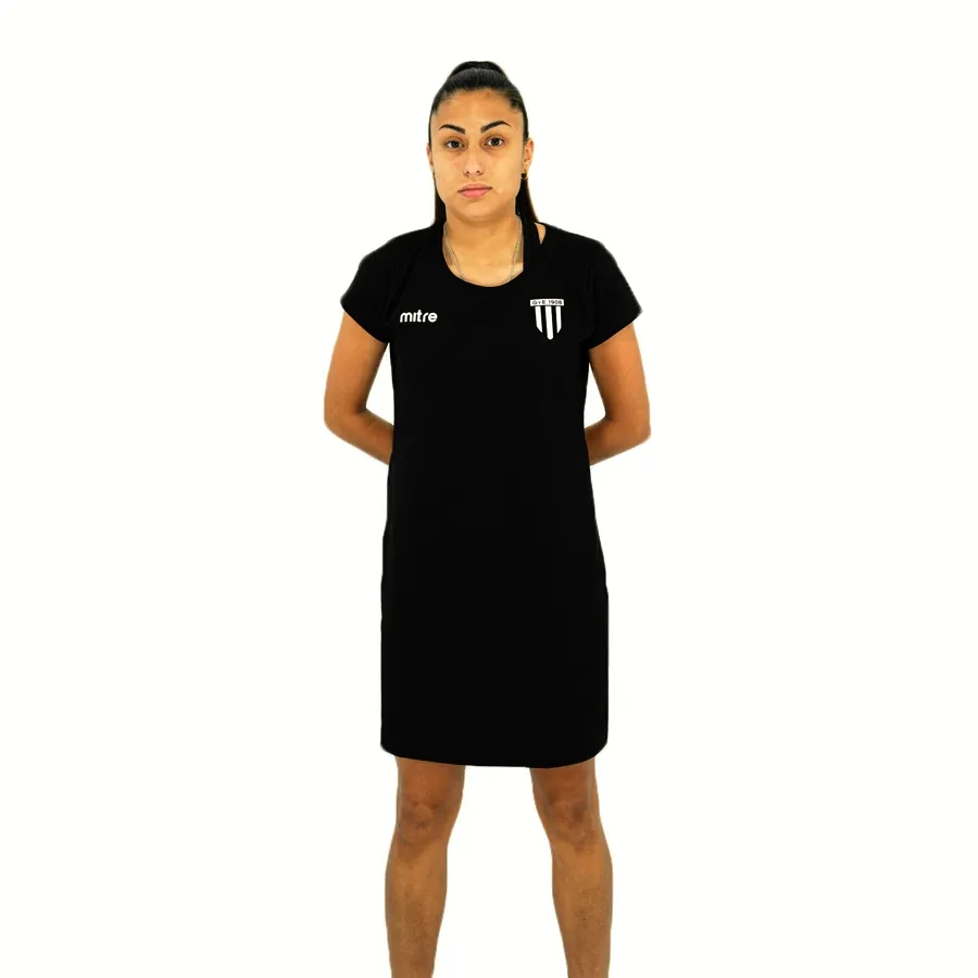 Imagen 0 de 7 de Vestido Mitre Lina Gimnasia y Esgrima-NEGRO/BLANCO