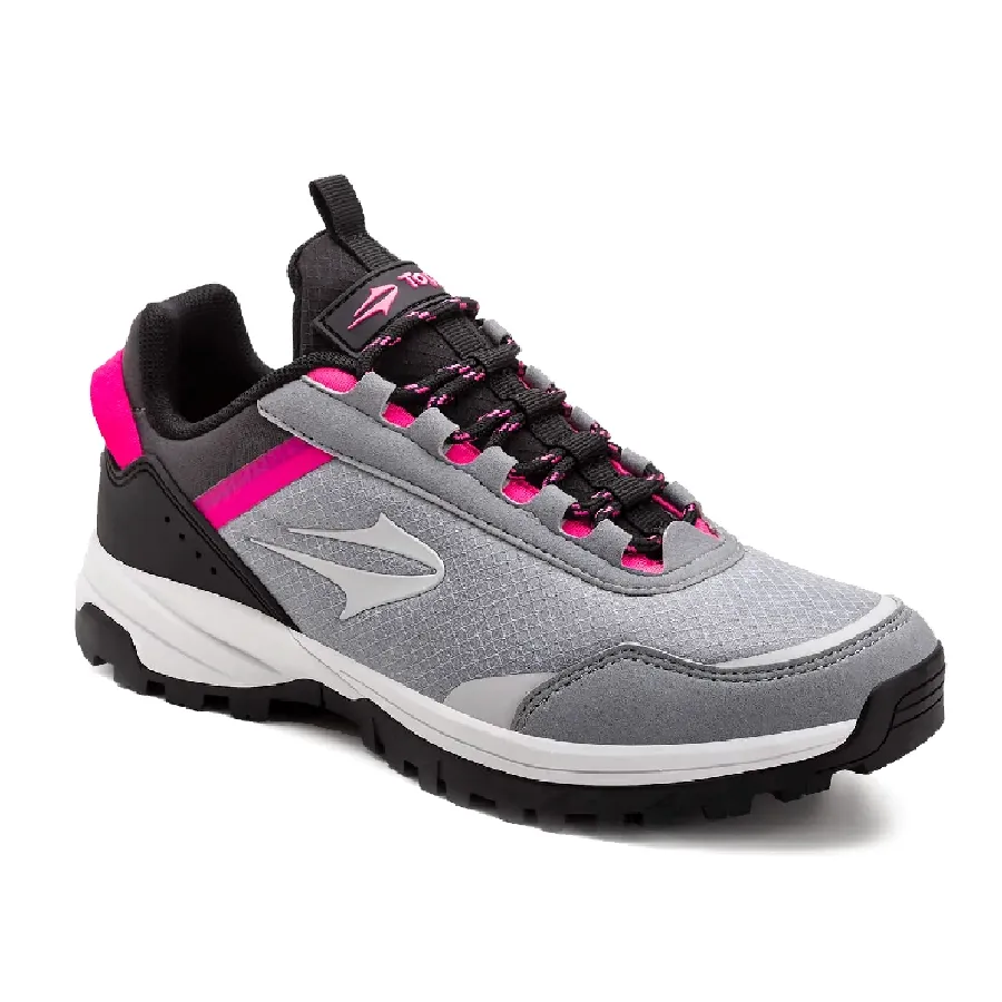 Imagen 1 de 4 de Zapatillas Topper Rug-GRIS/FUCSIA/NEGRO