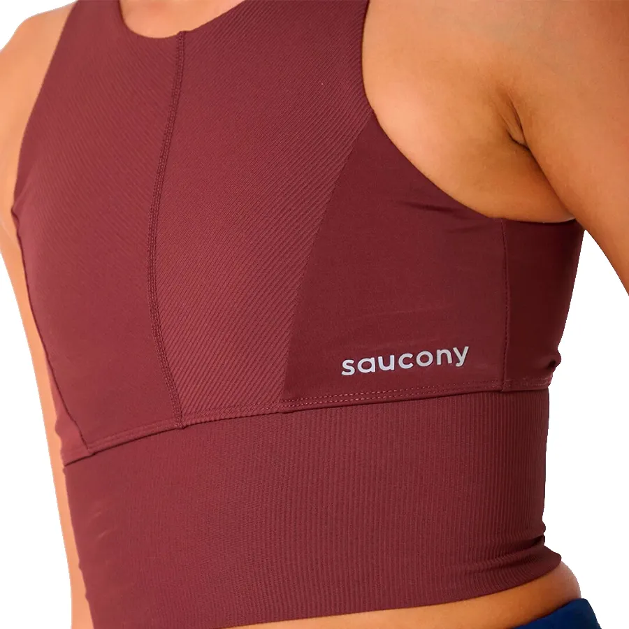 Imagen 2 de 4 de Top Saucony Elevate 2-in-1-CHOCOLATE