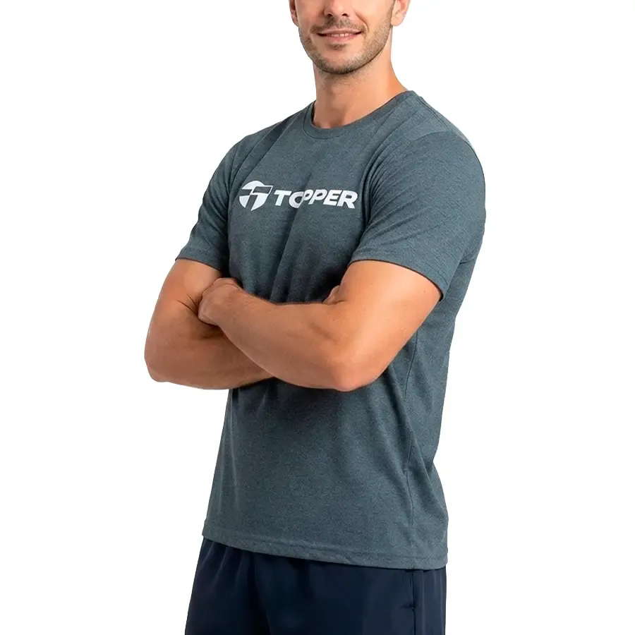 Imagen 1 de 2 de Remera Topper Estampada Brand Tee-GRIS