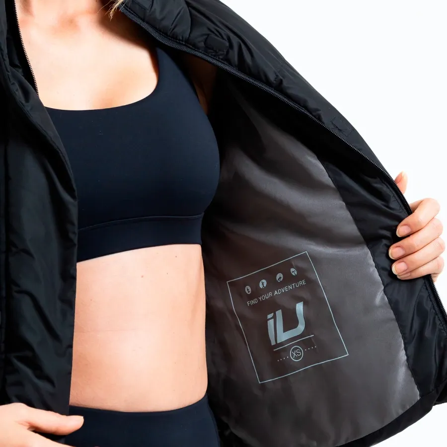 Imagen 4 de 5 de Campera Iu Sport Harmony Hooded Puffer-NEGRO