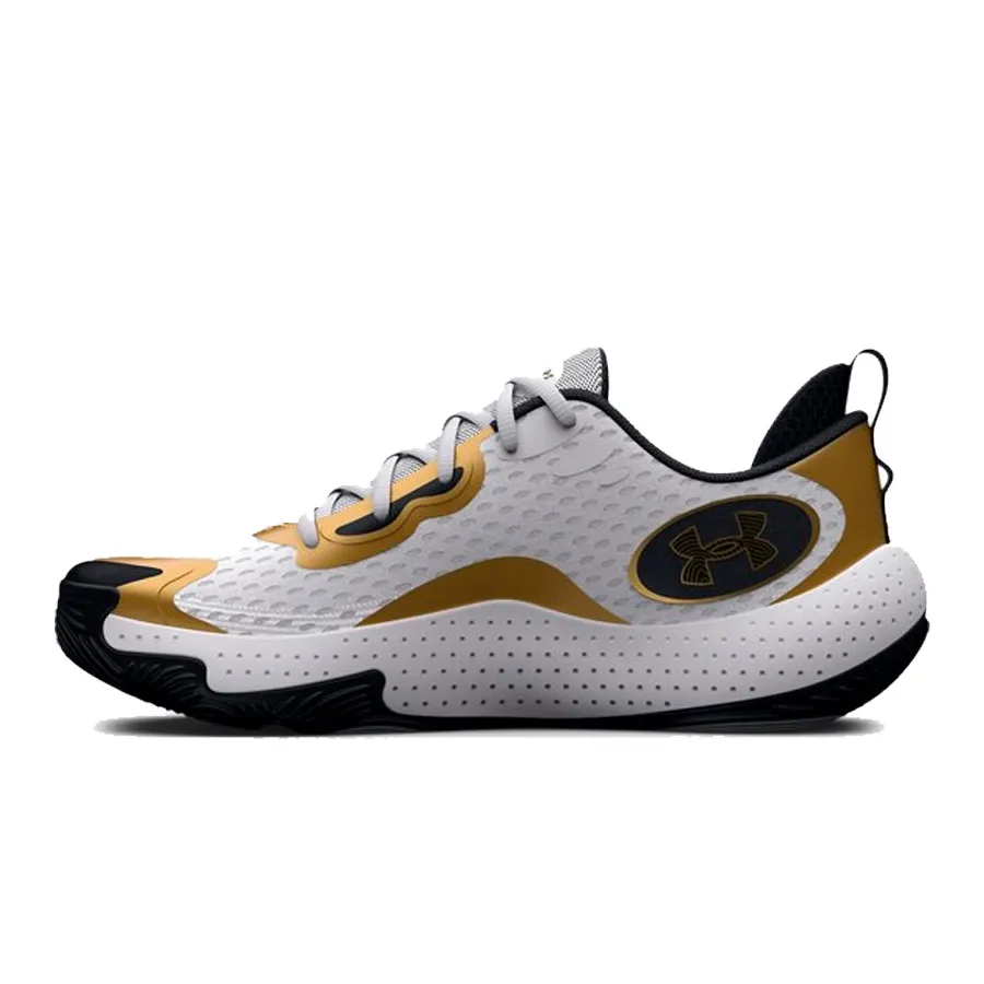 Imagen 1 de 5 de Zapatillas Under Armour Spawn 5-BLANCO/DORADO