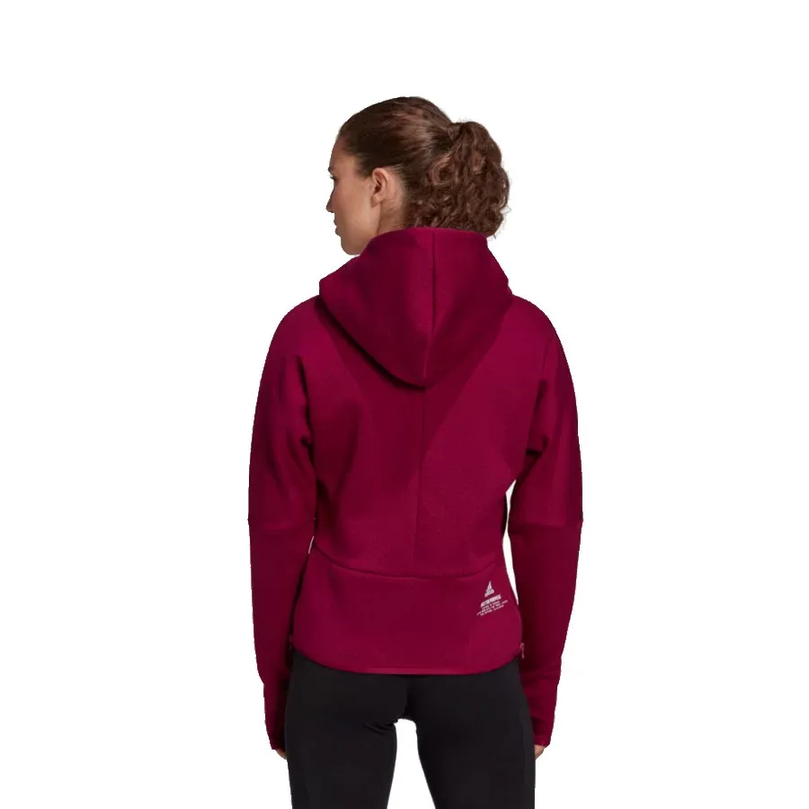 Imagen 2 de 6 de Campera adidas Capucha Z.N.E-BORDO