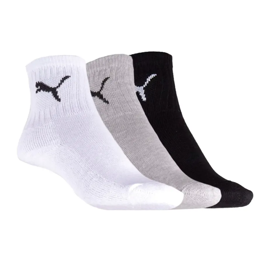 Imagen 0 de 1 de Medias Puma kids Short Crew x3-BLANCO/GRIS/NEGRO