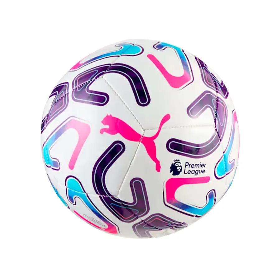 Imagen 1 de 3 de Pelota Puma Stellar Premier League Reactivity Mini-BLANCO-MORADO-ROSA-TURQUESA