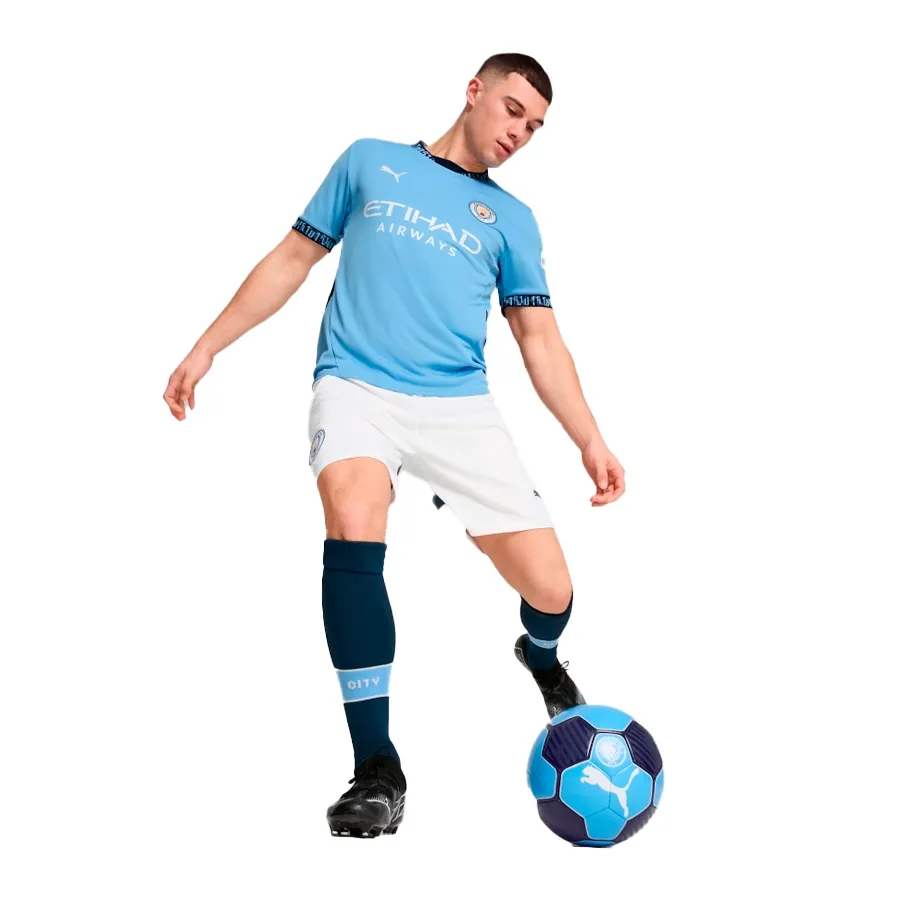 Imagen 2 de 5 de Shorts Puma Manchester City 24/25-BLANCO/MARINO