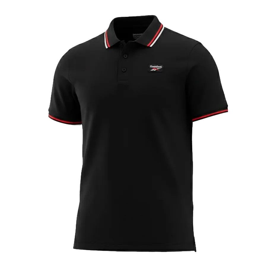 Imagen 2 de 4 de Polo Reebok Blaze Embroid-NEGRO/ROJO