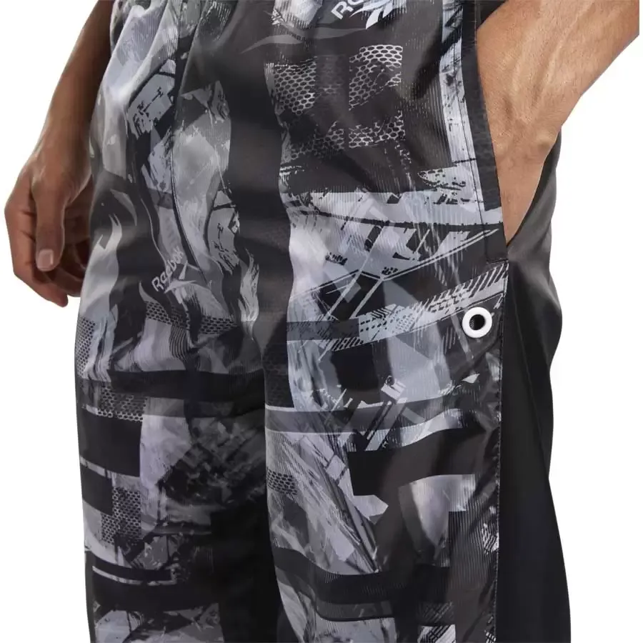 Imagen 2 de 4 de Pantalón Reebok Con Puño Myt-NEGRO/BLANCO