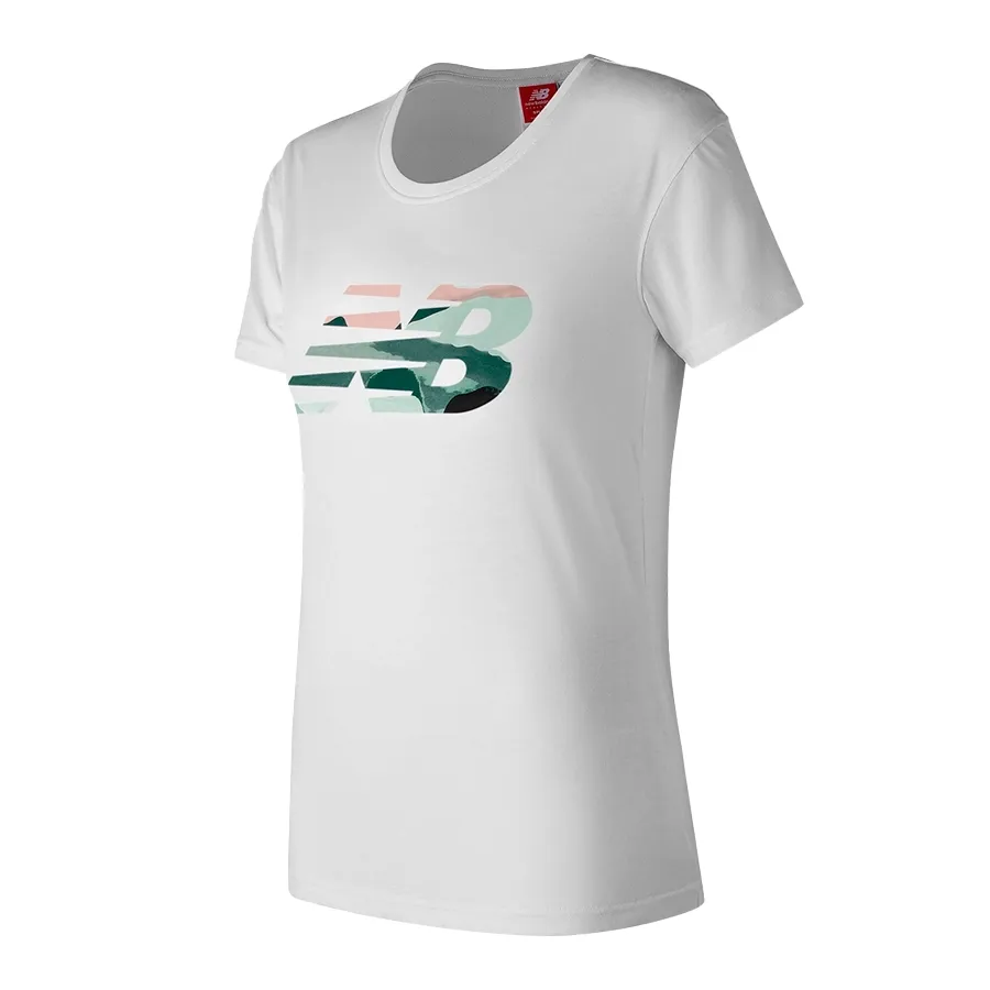 Imagen 0 de 1 de Remera New Balance Graphic-BLANCO/VERDE/ROSA