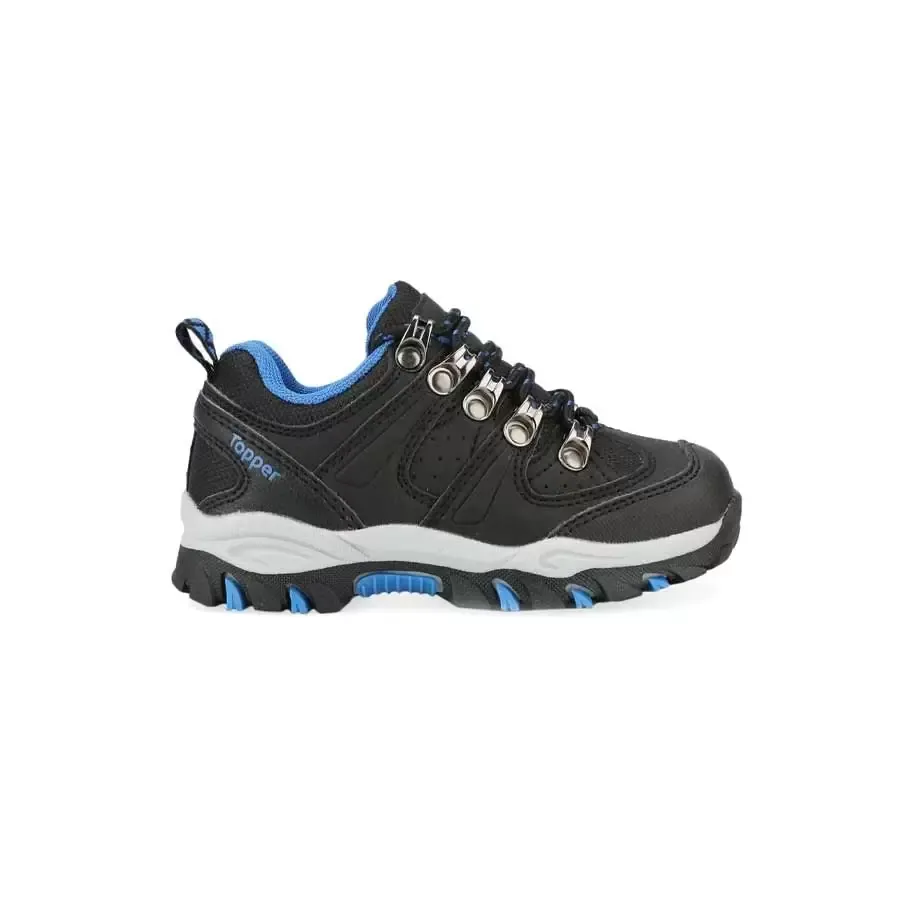 Imagen 3 de 4 de Zapatillas Topper Gondor Ii Kids-NEGRO/GRIS/AZUL