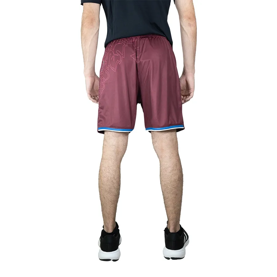 Imagen 2 de 4 de Shorts Fiume Sport Alternativo 2 Godoy Cruz-VINO/AZUL/BLANCO