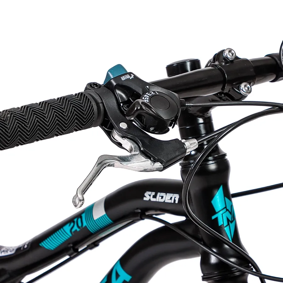 Imagen 2 de 10 de Bicicleta TopMega Slider R20-NEGRO/CELESTE