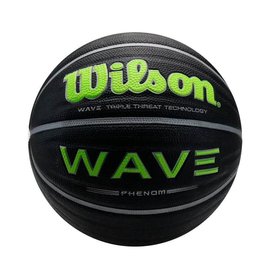 Imagen 0 de 2 de Pelota Wilson Wave Phenom Basket Rbr-NEGRO/VERDE