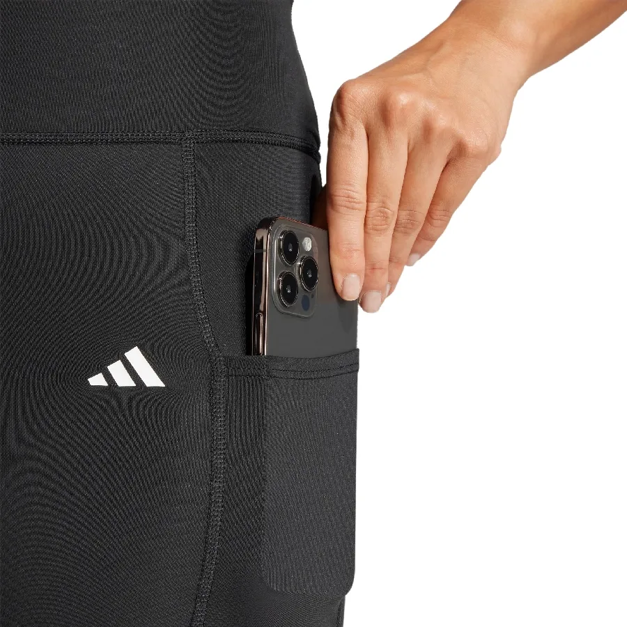 Imagen 3 de 5 de Calza adidas 7/8 Optime Stash-NEGRO
