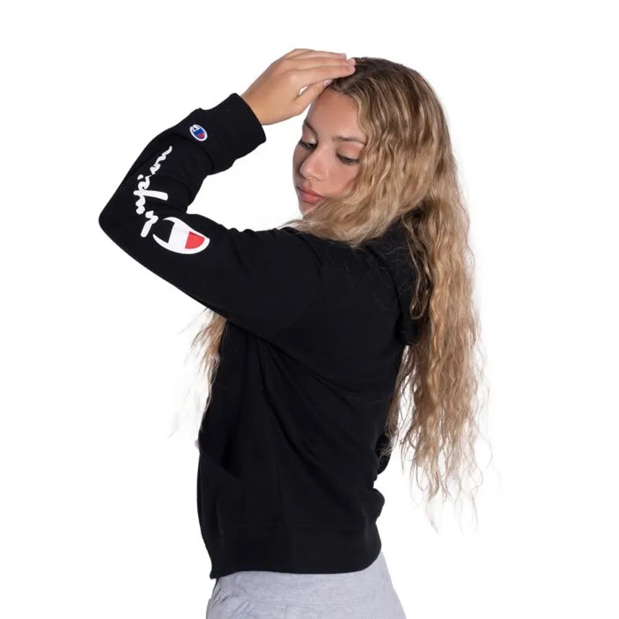 Imagen 1 de 3 de Campera Champion Logo-NEGRO