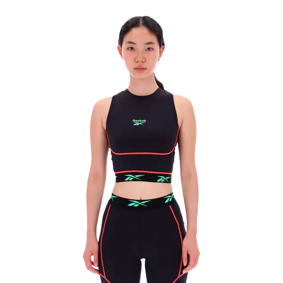 Imagen 0 de 4 de Top Reebok Sports Crop-NEGRO/ROJO