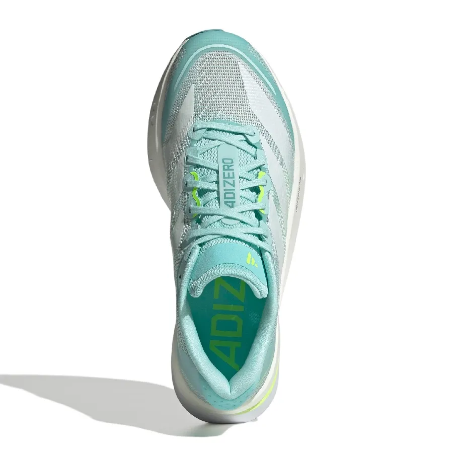 Imagen 4 de 8 de Zapatillas adidas Adizero Boston 13-VERDE AGUA/AMARILLO FLUOR