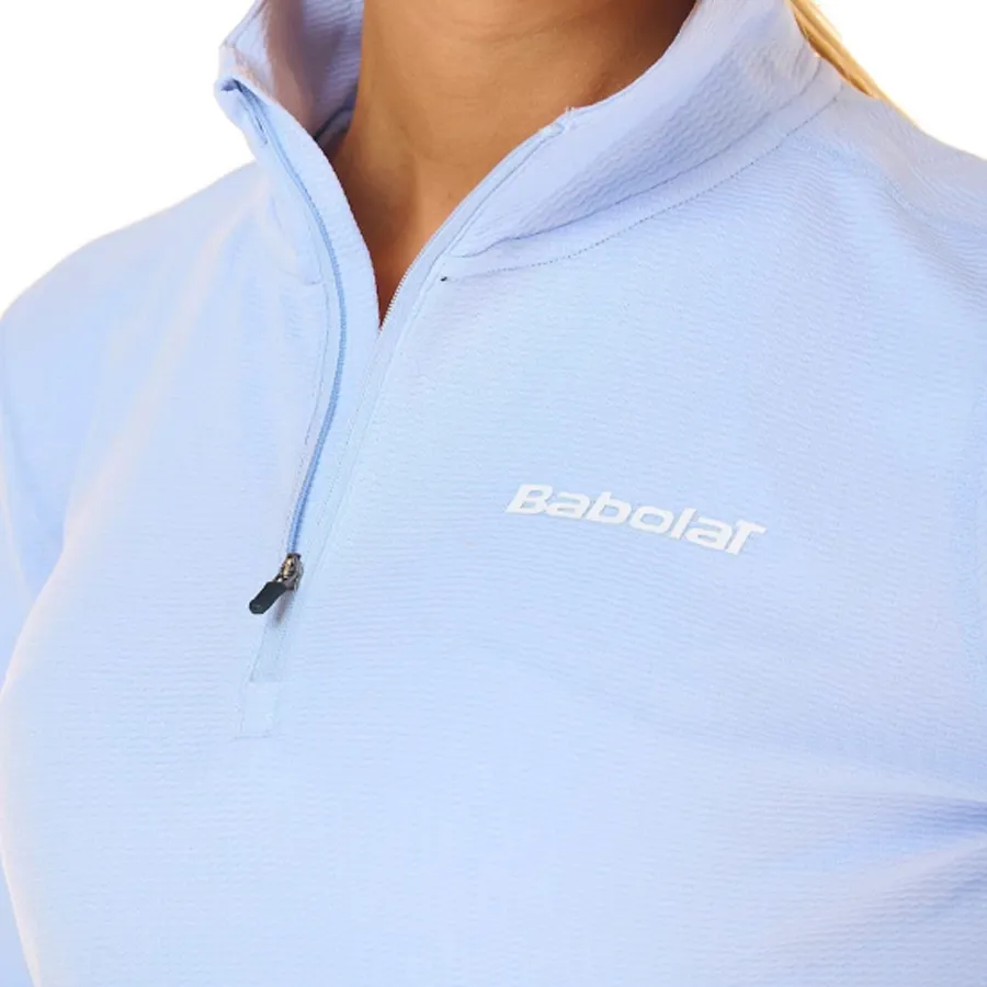 Imagen 2 de 4 de Buzo Babolat 1/2 Zip Térmico Exercise-CELESTE