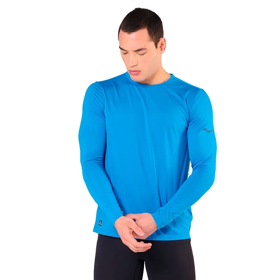 Imagen 0 de 3 de Remera Saucony Stopwatch Long-AZUL FRANCIA