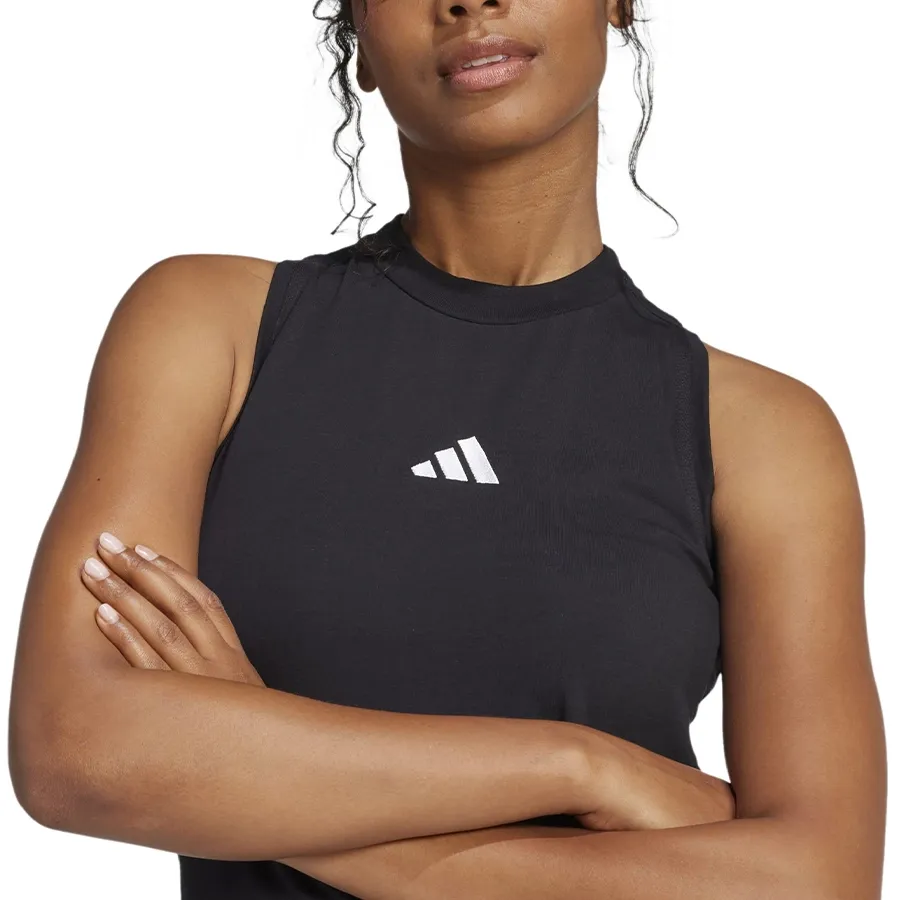 Imagen 2 de 4 de Vestido adidas originals Largo Racerback Essentials 3 Stripes-NEGRO