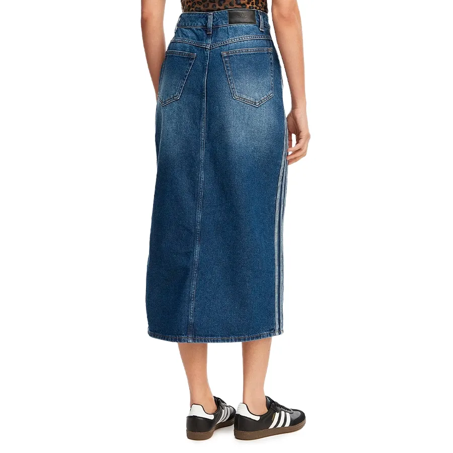 Imagen 1 de 5 de Falda Adidas Originals Denim Pencil 3 Stripes-JEAN