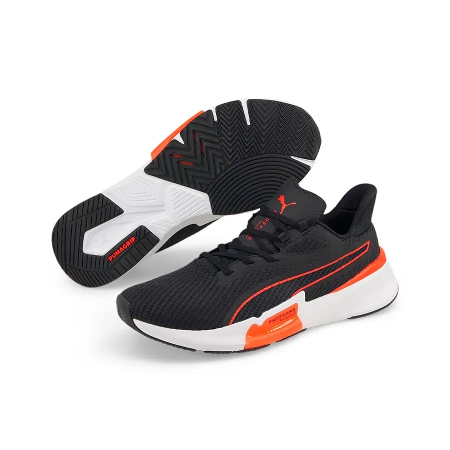 Imagen 2 de 4 de Zapatillas Puma Pwrframe-NEGRO/NARANJA