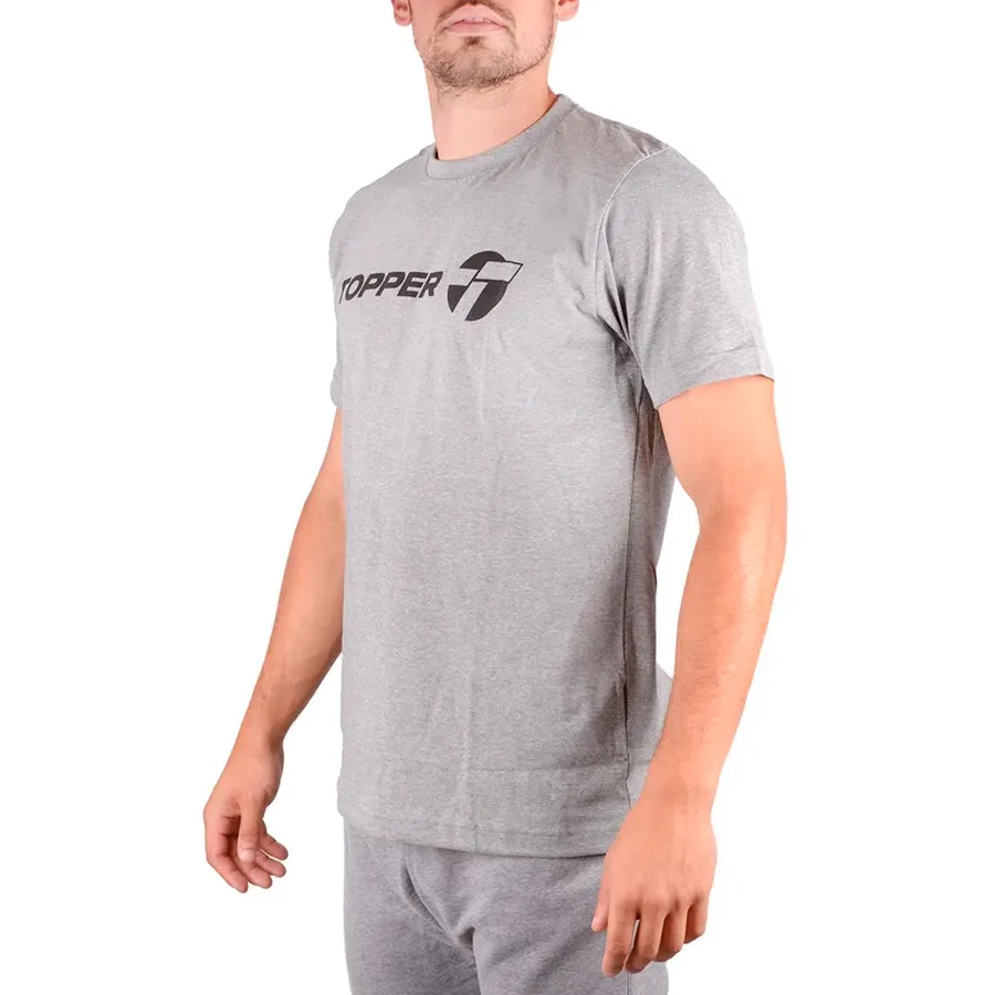 Imagen 1 de 3 de Remera Topper Brand-GRIS/NEGRO