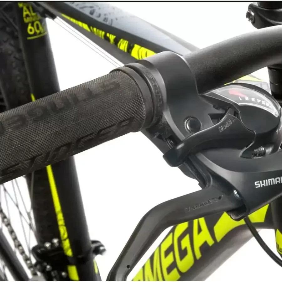 Imagen 2 de 4 de Bicicleta Mtb TopMega Sunshine R29 21 V F. Disco-NEGRO/AMARILLO