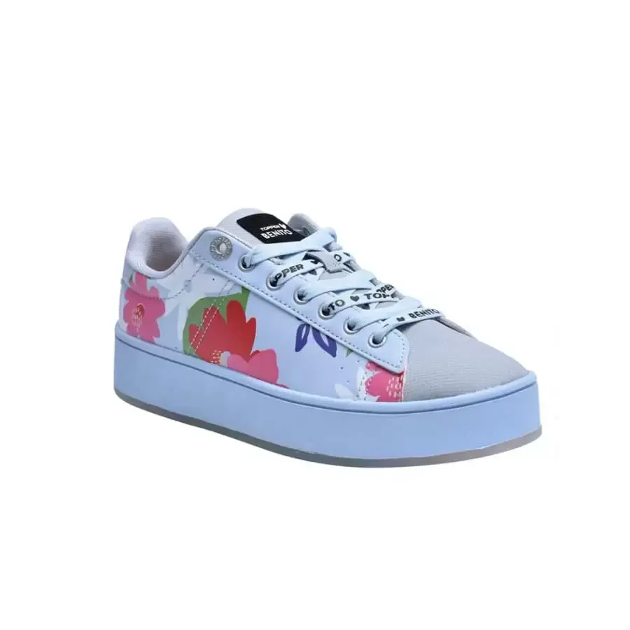 Imagen 3 de 5 de Zapatillas Topper Candy Bloom Benito-CELESTE/GRIS