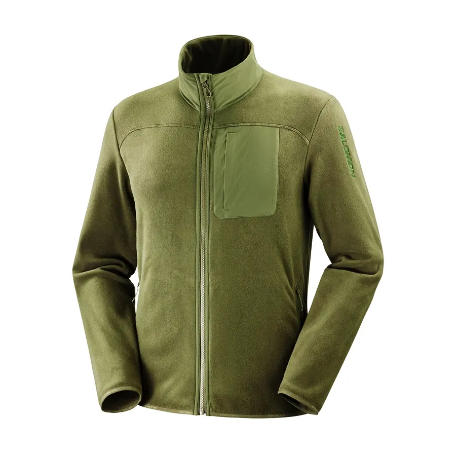 Imagen 0 de 6 de Campera Salomon Outline Polartec-VERDE