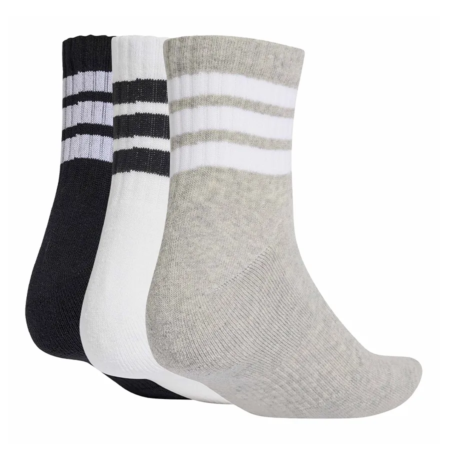 Imagen 1 de 4 de Medias adidas Sportswear Pack x3-NEGRO/BLANCO/GRIS