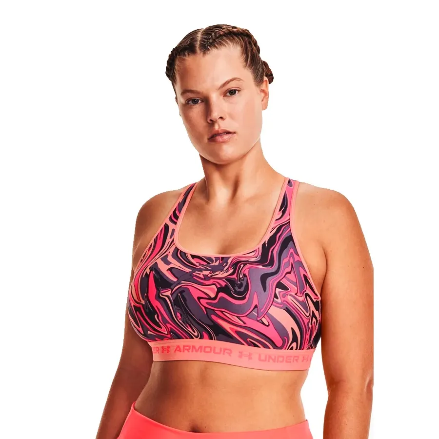 Imagen 2 de 5 de Top Under Armour Crossback Mid-ROSA/VIOLETA