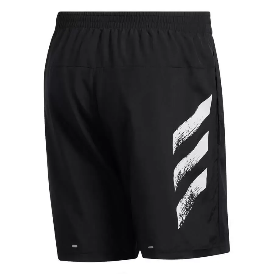 Imagen 1 de 3 de Shorts adidas Para Running Run It 3 Stripes Pb-NEGRO