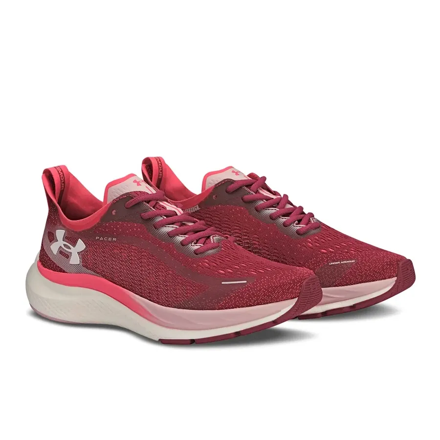 Imagen 2 de 5 de Zapatillas Under Armour E-Base Pacer-BORDO/BLANCO