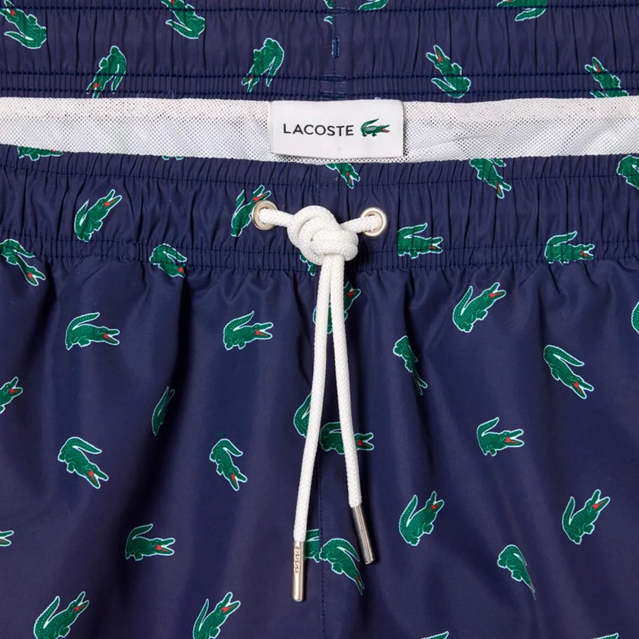 Imagen 4 de 5 de Short Lacoste De Baño-MARINO/VERDE