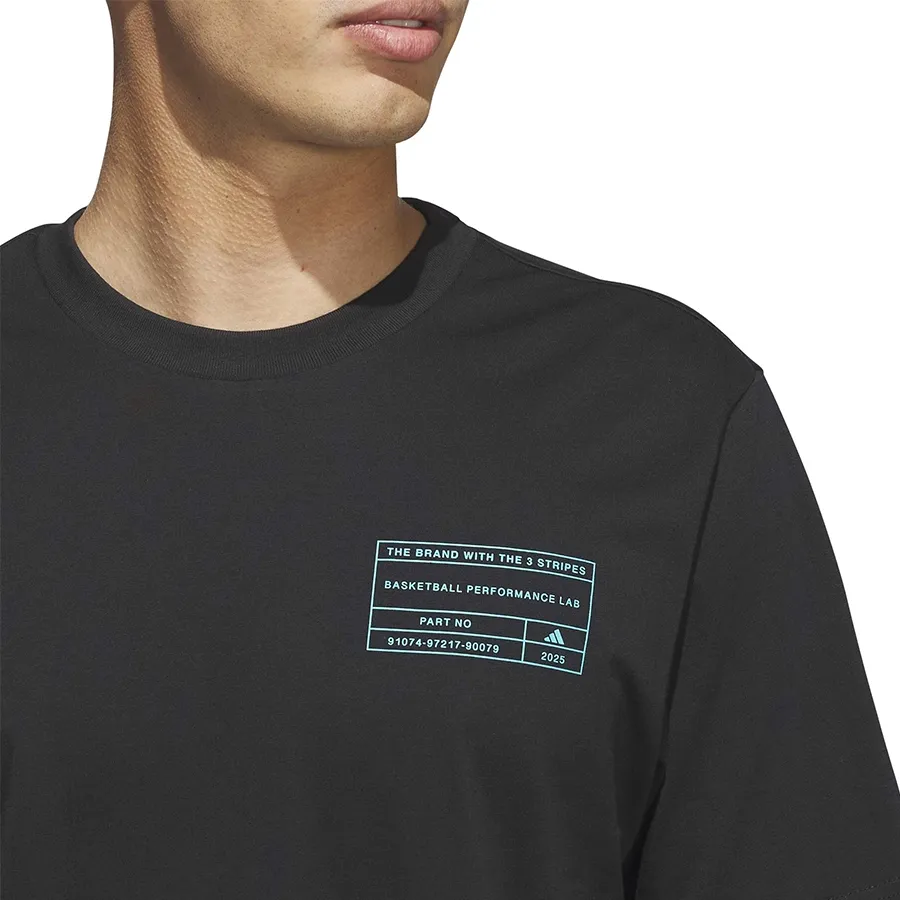 Imagen 2 de 5 de Remera adidas Graphic Tee 2-NEGRO/AQUA
