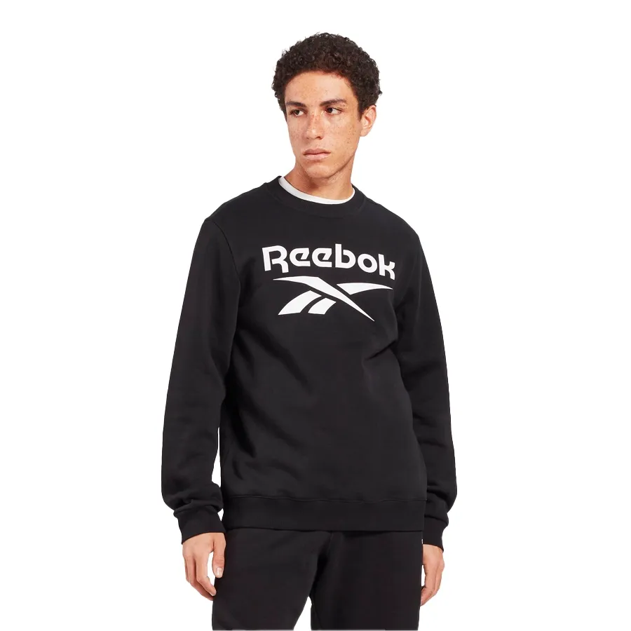 Imagen 1 de 5 de Buzo Reebok Stacked Logo Crew-NEGRO/BLANCO