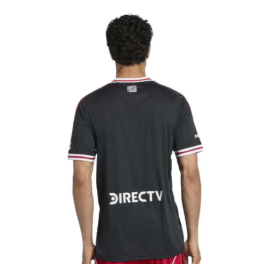 Imagen 2 de 6 de Remera adidas Camiseta Alternativa River Plate 25/26-NEGRO/ROJO
