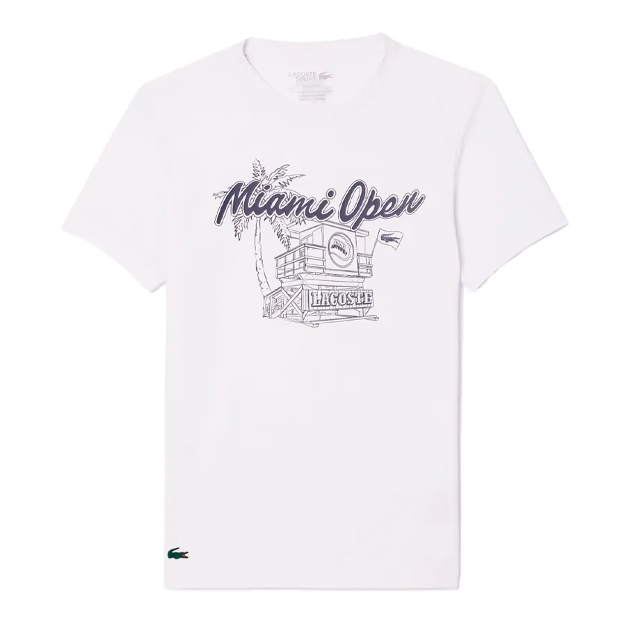 Imagen 2 de 4 de Remera Lacoste Miami Open-BLANCO